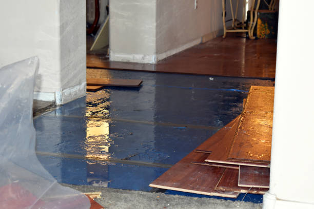Professional Emergency Water Damage Restoration technician working in Des Moines, IA